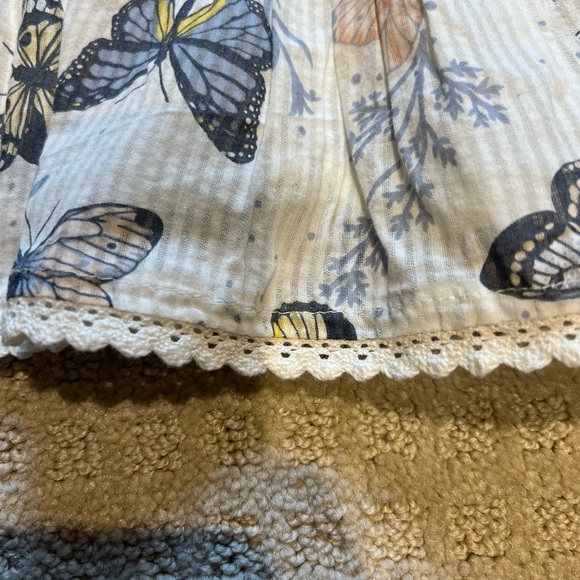 Catherine Malandrino Flutter Sleeve Floral Spring  Cotton Dress 24 Months - Picture 4 of 10